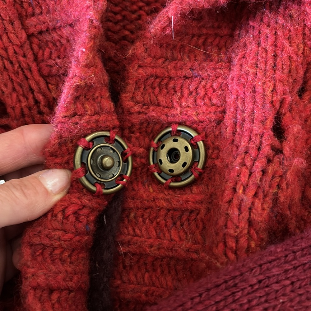 Free People Color Block Wool Sweater Jacket - Picture 3 of 3